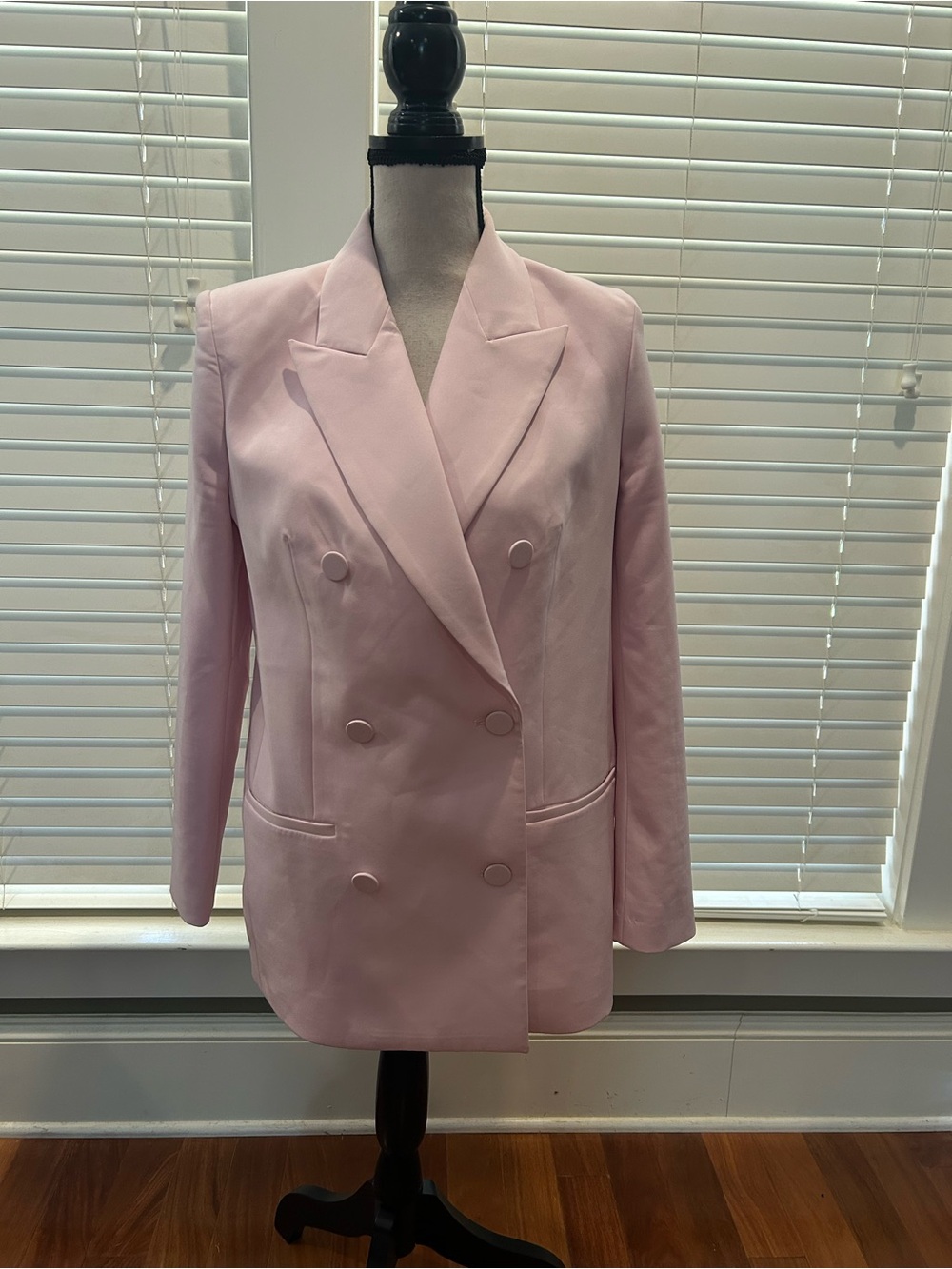 Express Double-Breasted Pink Blazer Jacket
